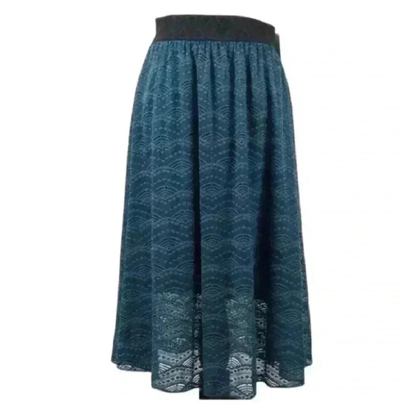 Lularoe Lola skirt size S 4-6 lace elastic waist - Picture 1 of 10